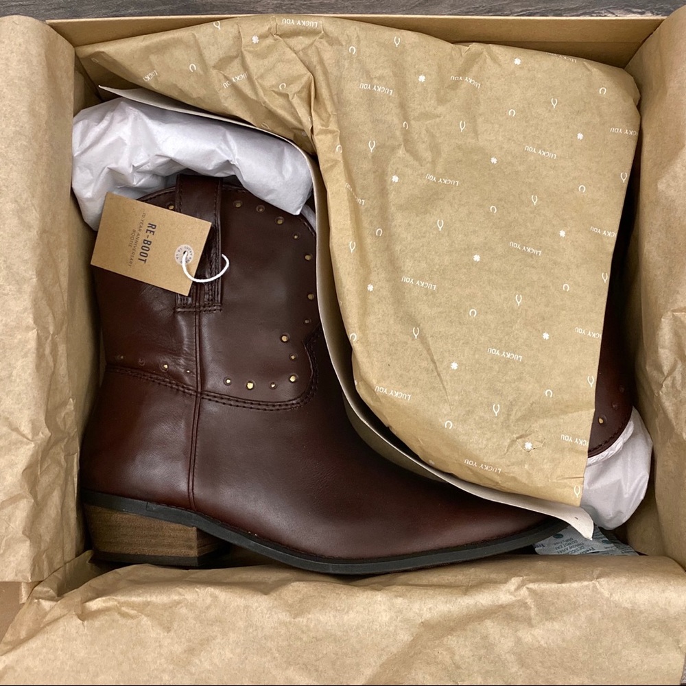 ⛔️ SOLD ⛔️ 
NIB Lucky Brand Chantelx Western Cowboy Boots 8.5M - Picture 11 of 12